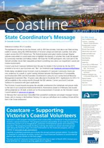 1  Coastline autumn 2012 State Coordinator’s Message In this issue