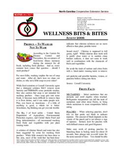North Carolina Cooperative Extension Service Robeson County Center North Carolina Cooperative Extension Service 455 Caton Road P. O. Box 2280 Lumberton, NC[removed]