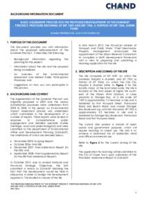 BACKGROUND INFORMATION DOCUMENT BASIC ASSESSMENT PROCESS FOR THE PROPOSED REDEVELOPMENT OF THE SOMERSET PRECINCT: PROPOSED REZONING OF ERF 1559 AND ERF 1955, A PORTION OF ERF 1056, GREEN POINT (D:EA&DP REFERENCE NO. 16/3