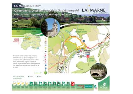LA MARNE A PIED®  Circuit de la Discrète beauté de Fontaine-sur-Aÿ Parc naturel régional de la Montagne de Reims RIR 1350X1200 Nom du circuit :