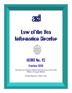 asdf Law of the Sea Information Circular LOSIC No. 12 October 2000