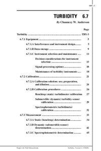 TBY—1  TURBIDITY