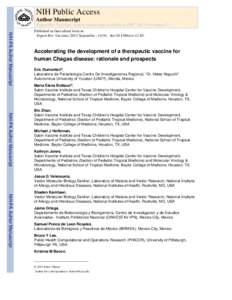 NIH Public Access Author Manuscript Expert Rev Vaccines. Author manuscript; available in PMC 2013 November 07. NIH-PA Author Manuscript