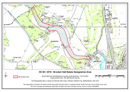 Ü  CD[removed]Brocket Hall Estate Designation Area Designation Area  British National Grid Reference (centre of designation): TL21311281