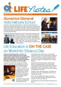 LIFE  NEWSLETTER FROM THE LIFE EDUCATION NSW STATE OFFICE JULY 2014