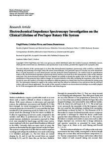 Electrochemical Impedance Spectroscopy Investigation on the Clinical Lifetime of ProTaper Rotary File System