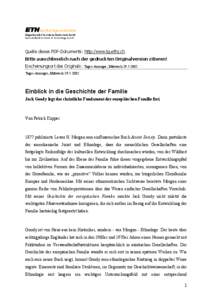 Quelle dieses PDF-Dokuments: http:/www.tg.ethz.ch Bitte ausschliesslich nach der gedruckten Originalversion zitieren! Erscheinungsort des Originals: Tages-Anzeiger, Mittwoch[removed].