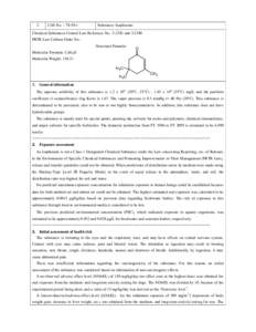 ENVIRONMENTAL RISK ASSESSMENT OF CHEMICALS 6th