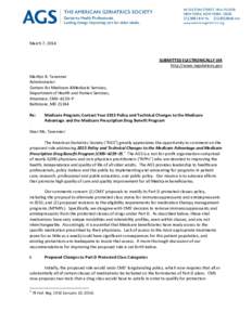 Microsoft Word - AGS Comment Letter to CMS Part D Proposed Rule 3-7-14_FINAL