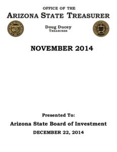 OFFICE OF THE  ARIZONA STATE TREASURER Doug Ducey TREASURER