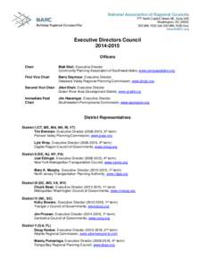 National Association of Regional Councils 777 North Capitol Street NE, Suite 305 Washington, DC[removed]1032 (tel[removed]fax) www.NARC.org