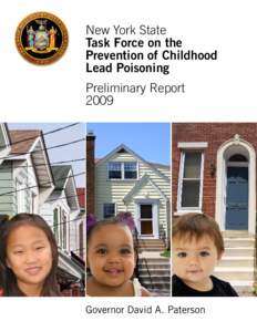 GOVERNOR’S TASK FORCE ON THE PRVENTNION OF CHILHDOOD LEAD POISONING