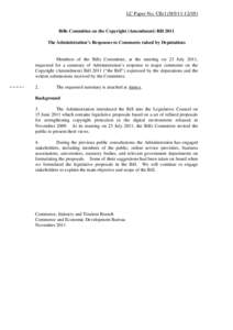 Microsoft Word - BC05 - Paper03 - Responses to Deputations _2011_ [final].doc