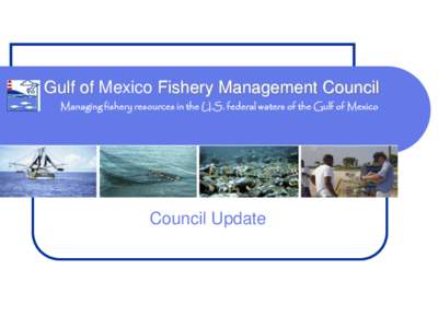 Gulf of Mexico Fishery Management Council Managing fishery resources in the U.S. federal waters of the Gulf of Mexico Council Update  2010 Deadline for Implementation