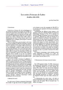 Lattes (Hérault) — Rapport triannuel[removed]Les restes d’oiseaux de Lattes