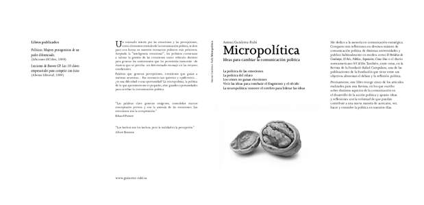 Políticas. Mujeres protagonistas de un poder diferenciado. (Ediciones ElCobre, 2008) Lecciones de Brawn GP. Las 10 claves empresariales para competir con éxito