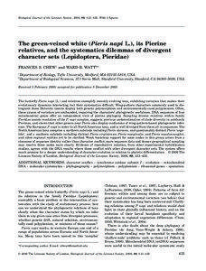 Blackwell Publishing LtdOxford, UKBIJBiological Journal of the Linnean Society0024-4066The Linnean Society of London, 2006*** [removed]