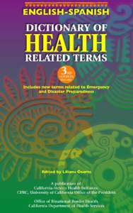 ENGLISH-SPANISH  DICTIONARY OF HEALTH RELATED TERMS