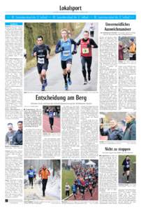 Lokalsport haller Kreisblatt nr. 53, montag, 4. märz 2013