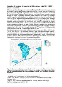 Evolution du paysage de la plaine du Rhône suisse entre 1800 et 2000 Reynard et Stäuble, 2005