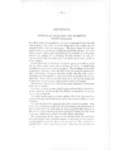 [ APPENDIX METHODS OF COLLECTING AND EXAMINING DINOFLAGELLATES To collect marine dinoflagellates a tow-net is used made of very fine silk