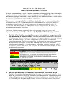 Microsoft Word - Maryland Preparedness September 2010.doc