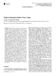 Lakshmi Planum / Geomorphology / Ishtar Terra / Solar System / Akna Montes / Sacajawea Patera / Venus / Geology / Planetary geology / Planetary science / James Clerk Maxwell / Maxwell Montes