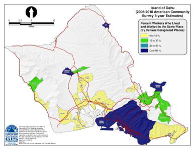 Censuses / Honolulu County /  Hawaii / American Community Survey / Spatial analysis / Mililani /  Hawaii / Honolulu / Demographics of the United States / Waipio /  Hawaii / Statistics / Geography / Spatial data analysis