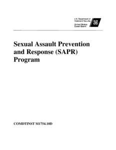 SEXUAL ASSAULT PREVENTION AND RESPONSE, COMDTINST M1754.10D