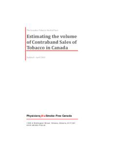 Microsoft Word - Estimating the volume of Contraband Sales of Tobacco in Canada-2009