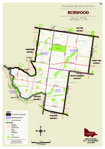 Proposed Electoral District  91 BURWOOD Electors: 40,981