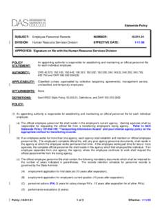 Microsoft Word[removed]Employee Personnel Records.doc