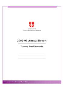 GOVERNMENT OF  NEWFOUNDLAND AND LABRADOR[removed]Annual Report Treasury Board Secretariat