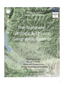 The Teanaway:  Geologic & Physical Geographic Patterns