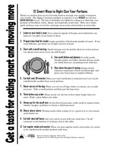 Microsoft Word - 12 Smart Ways to Right Size Your Portions.doc