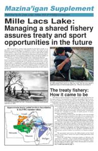 Mazina’igan Supplement Published by the Great Lakes Indian Fish & Wildlife Commission Mille Lacs Lake: Managing a shared fishery assures treaty and sport