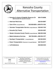 Kenosha County Alternative Transportation