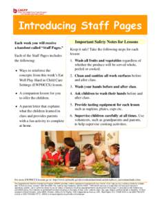 EWPHCCS Staff Pages - Introducing Staff Pages