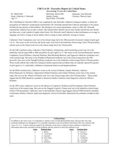 Mind / Child Behavior Checklist / Research / Attention deficit hyperactivity disorder / Borderline personality disorder / Psychiatry / Abnormal psychology / Psychology