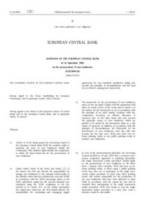 Guideline of the European Central Bank of 16 September 2004 on the procurement of euro banknotes (ECB[removed])