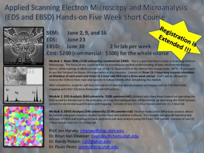 Electron backscatter diffraction / Scanning electron microscope / Electron microscope / EDAX / Microscopy / Electron microprobe / Focused ion beam / Scientific method / Science / Electron microscopy