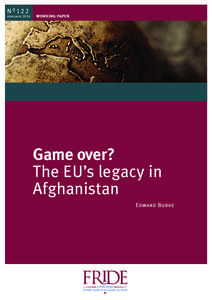 Game Over? The EU’s legacy in Afghanistan