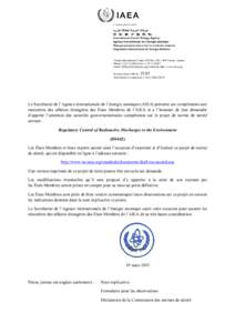 L’atome pour la paix  Vienna International Centre, PO Box 100, 1400 Vienna, Austria Phone: (+ • Fax: (+Email:  • Internet: http://www.iaea.org In reply please refer to: J