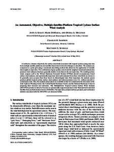 Advanced Microwave Sounding Unit / Tropical cyclone / Radius of maximum wind / QuikSCAT / Meteorology / Atmospheric sciences / Wind