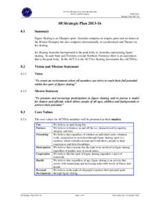 ACT Ice Skating Association Incorporated Policies and Procedures PP08-2013 Strategic Plan