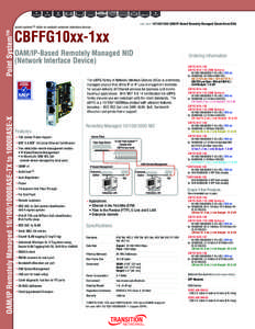 see also: [removed]OAM/IP-Based Remotely Managed Stand-Alone NIDs  Point System™ point system™ slide-in-module network interface device