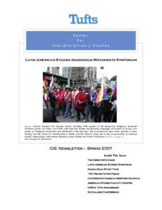 CIS Newsletter Spring 2007