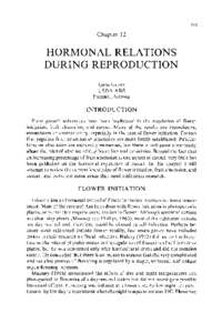 ll3  Chapter 12 HORMONAL RELATIONS DURING REPRODUCTION