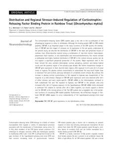 Distribution and Regional Stressor-Induced Regulation of Corticotrophin-Releasing Factor Binding Protein in Rainbow Trout (Oncorhynchus mykiss)