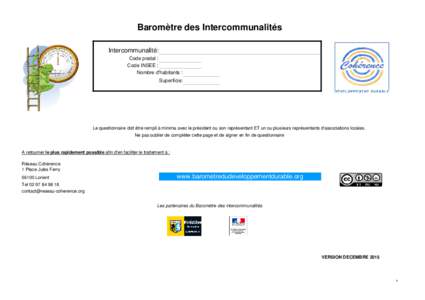 Barometre des EPCI - version décembre 2015